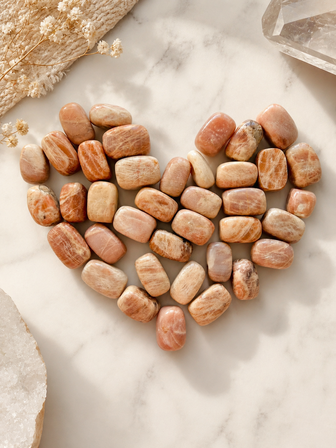 Peach Moonstone Tumble