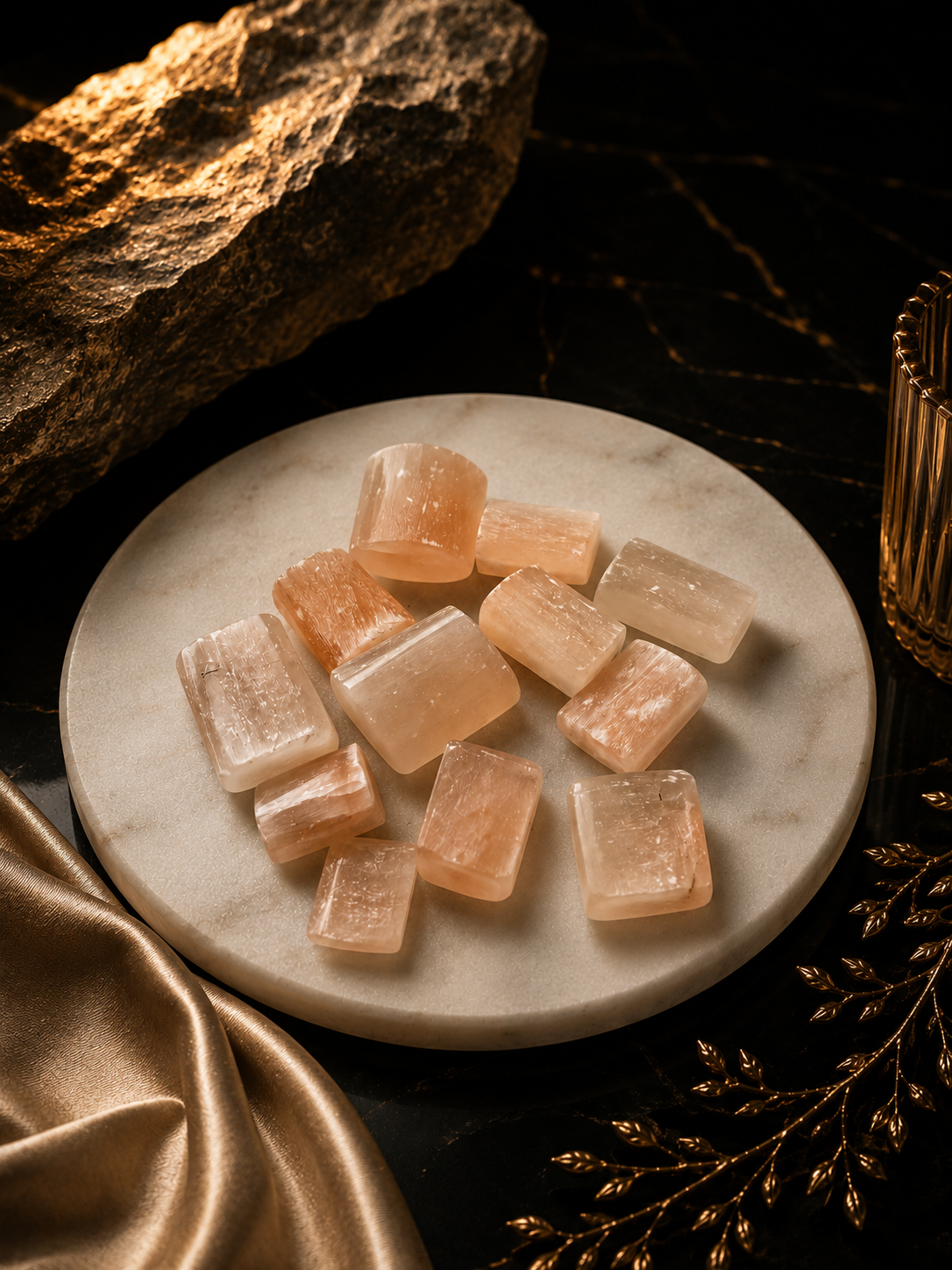 Orange Selenite Tumble