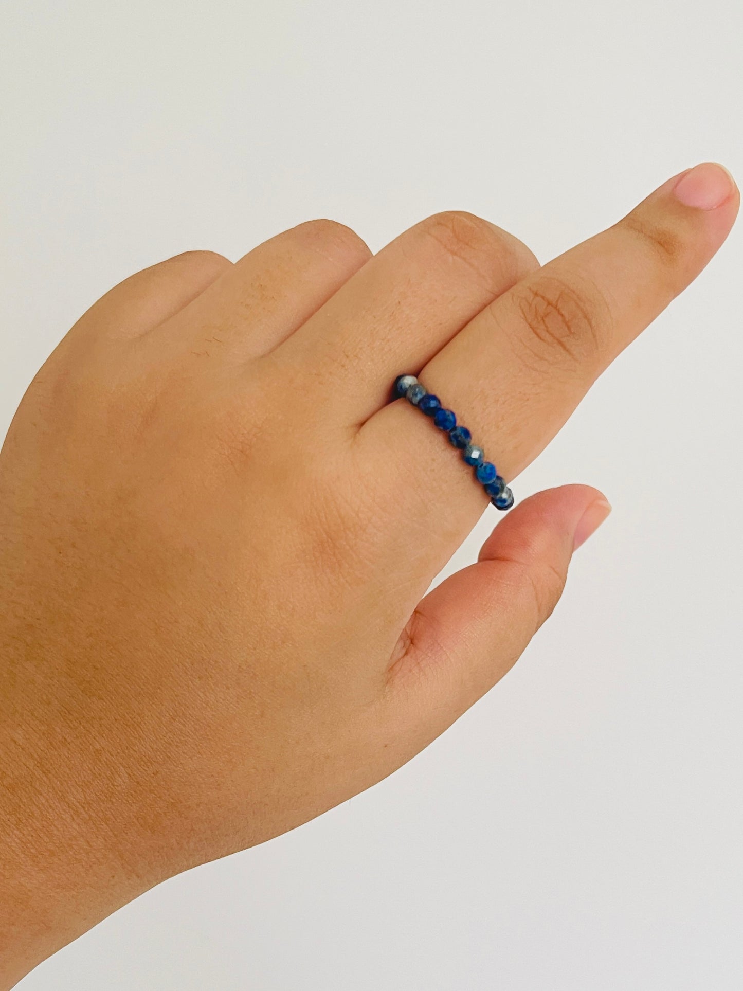 Lapis Lazuli Bead Rings