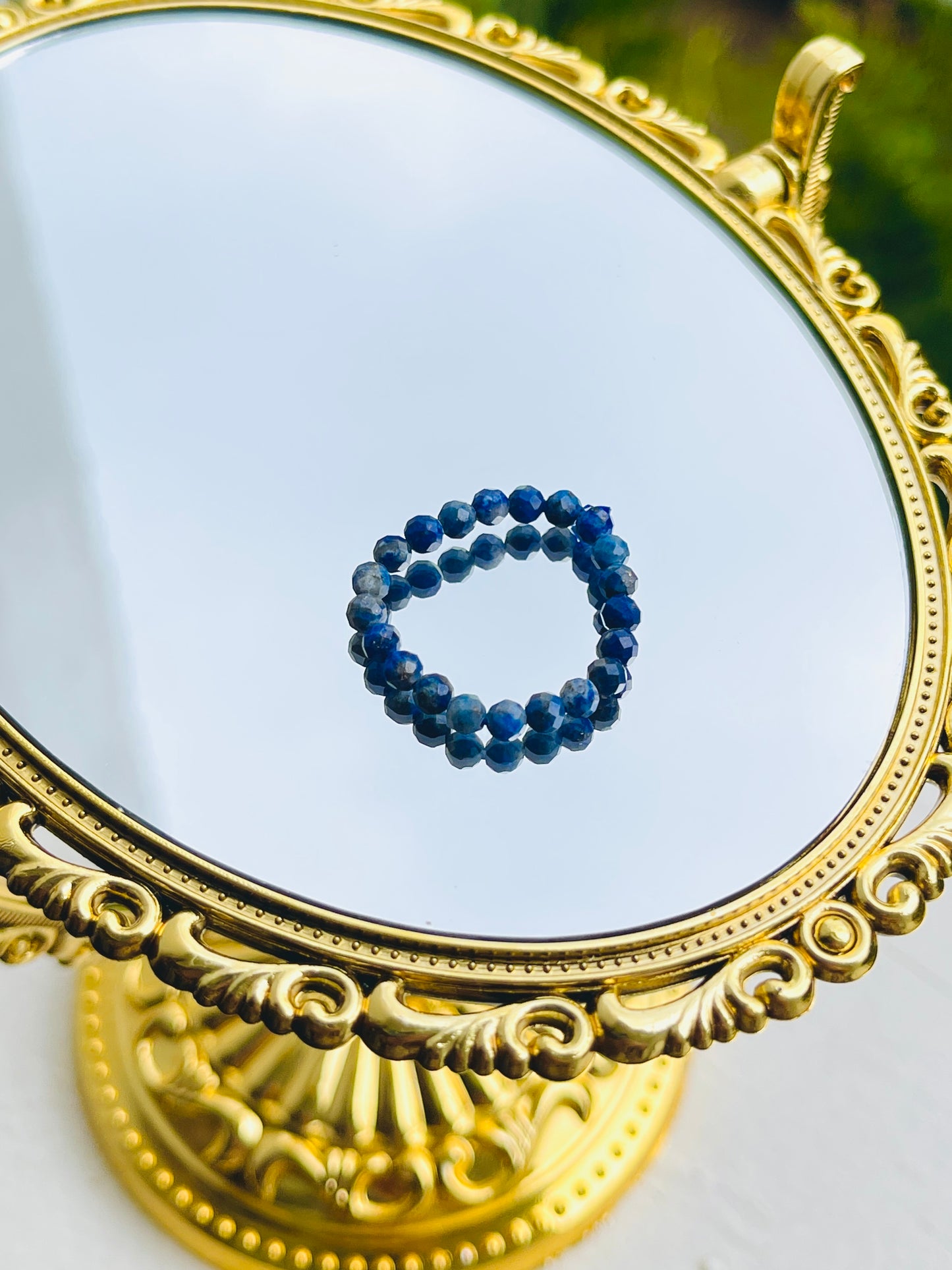 Lapis Lazuli Bead Rings