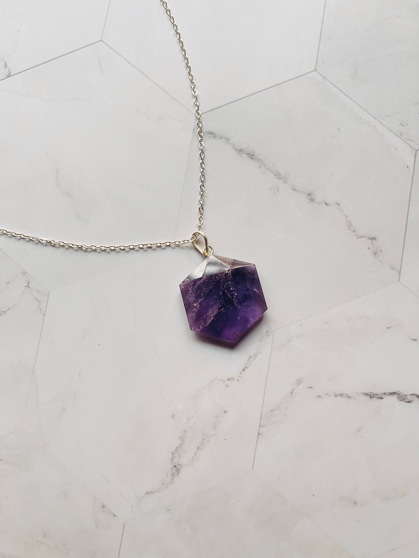 Amethyst Star of David Pendant ( no chain )