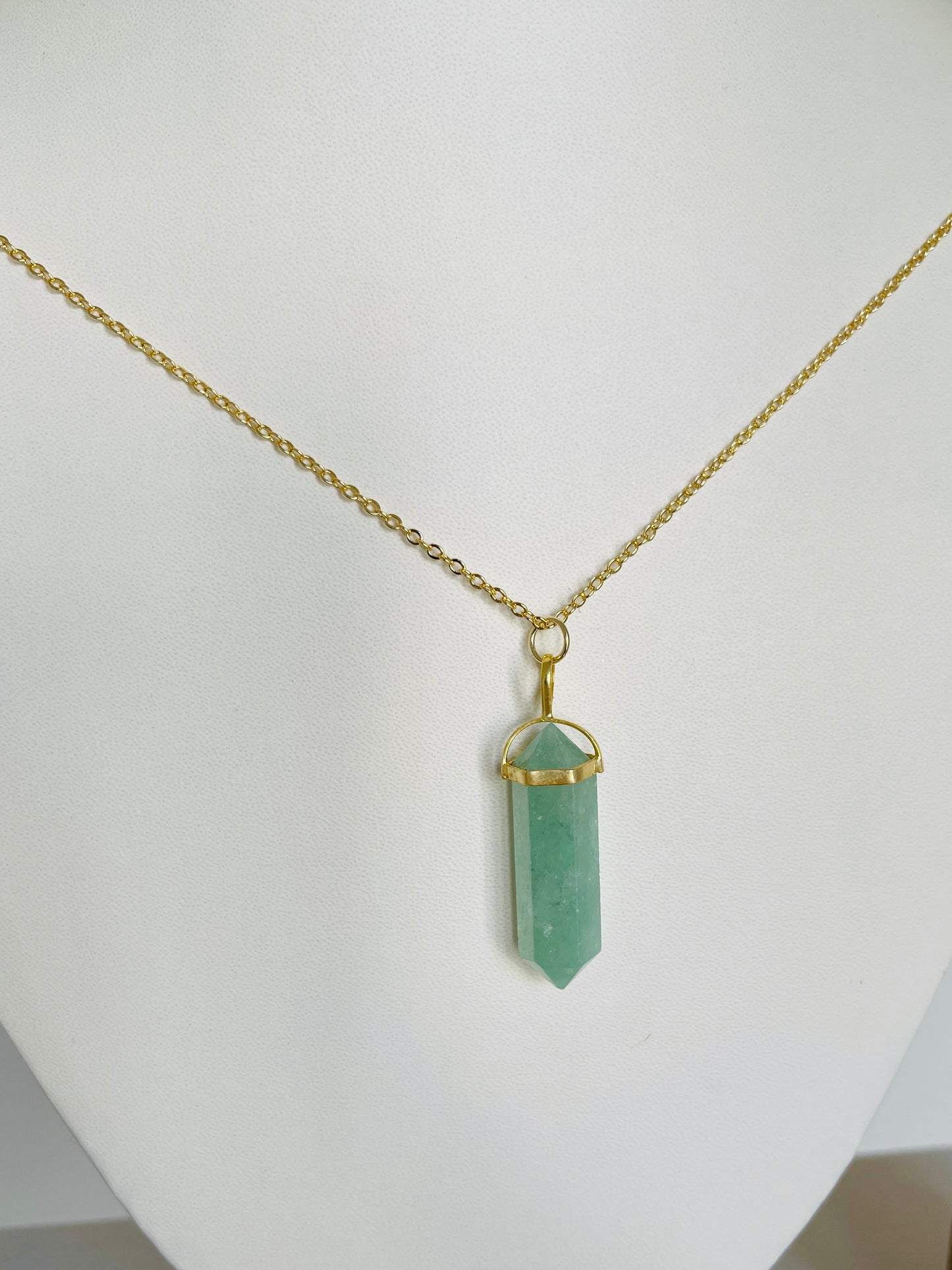Green Aventurine Necklace ( Luck and Prosperity )