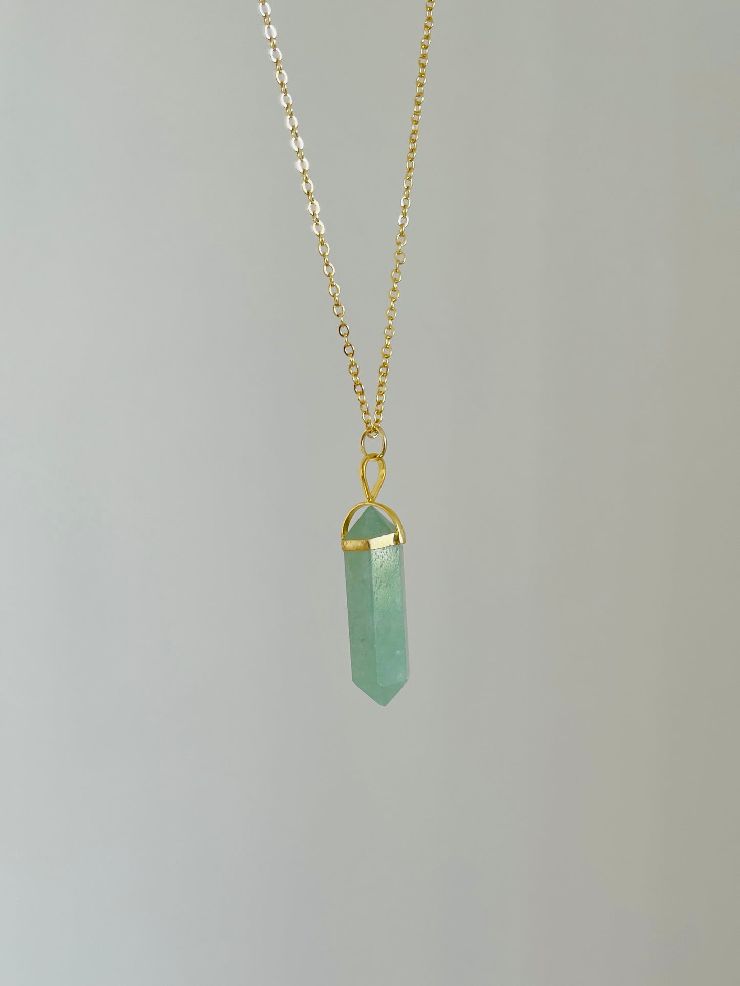 Green Aventurine Necklace ( Luck and Prosperity )