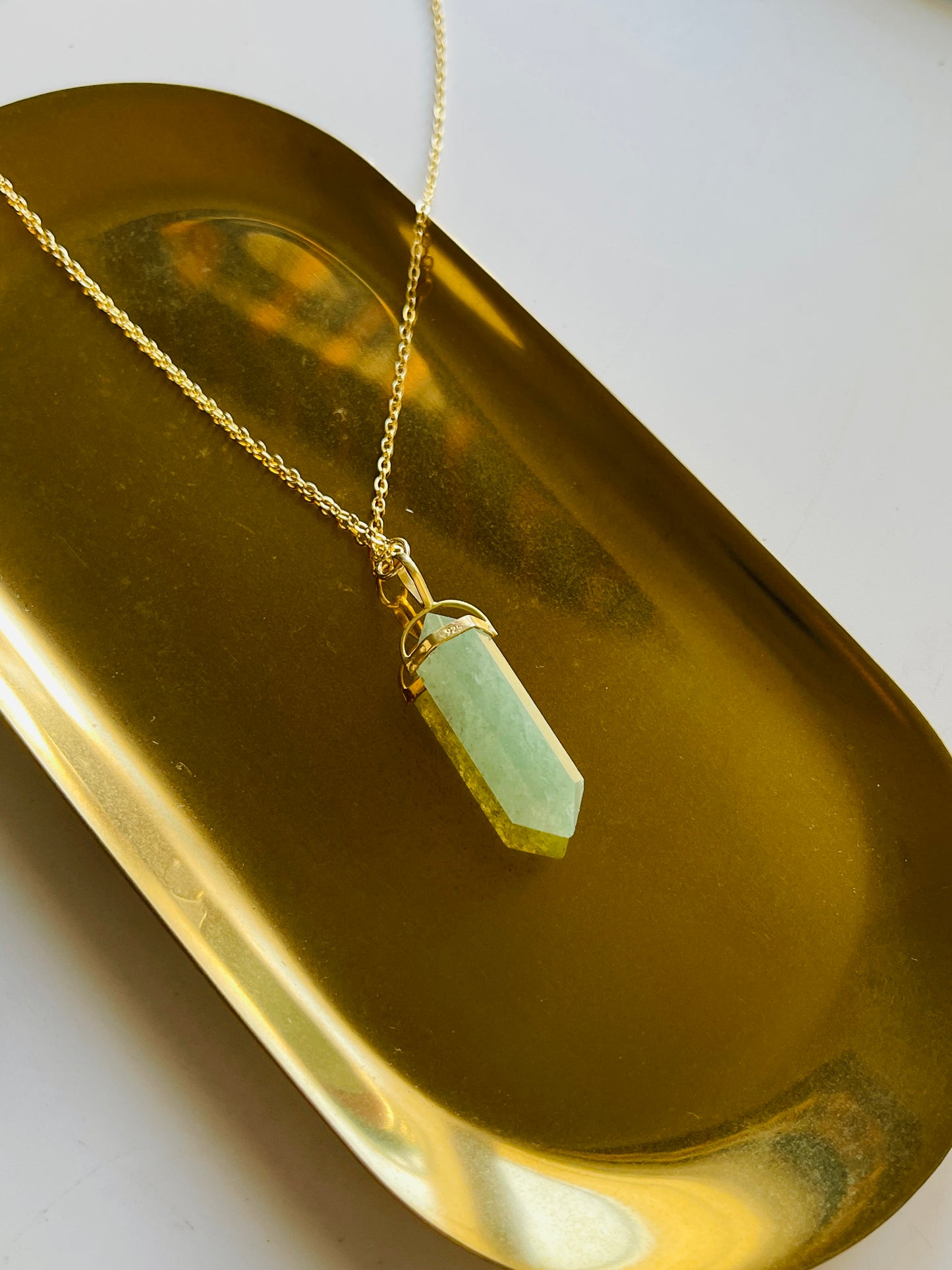 Green Aventurine Necklace ( Luck and Prosperity )