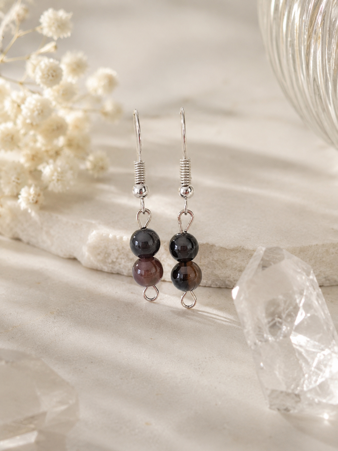 Black Obsidian Earrings