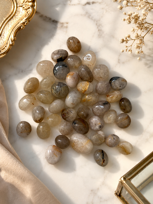 Golden Rutile Tumble