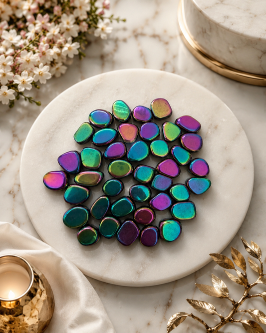 Titanium Aura Quartz Tumble