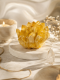 Golden Quartz Flower