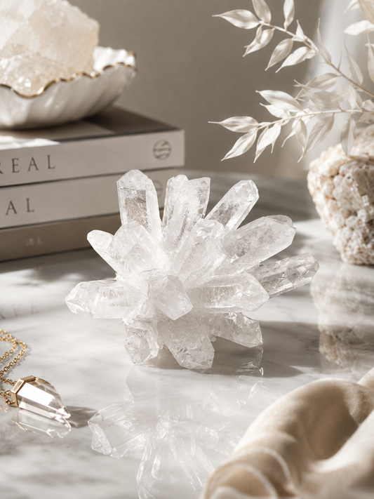 Clear Quartz Flower