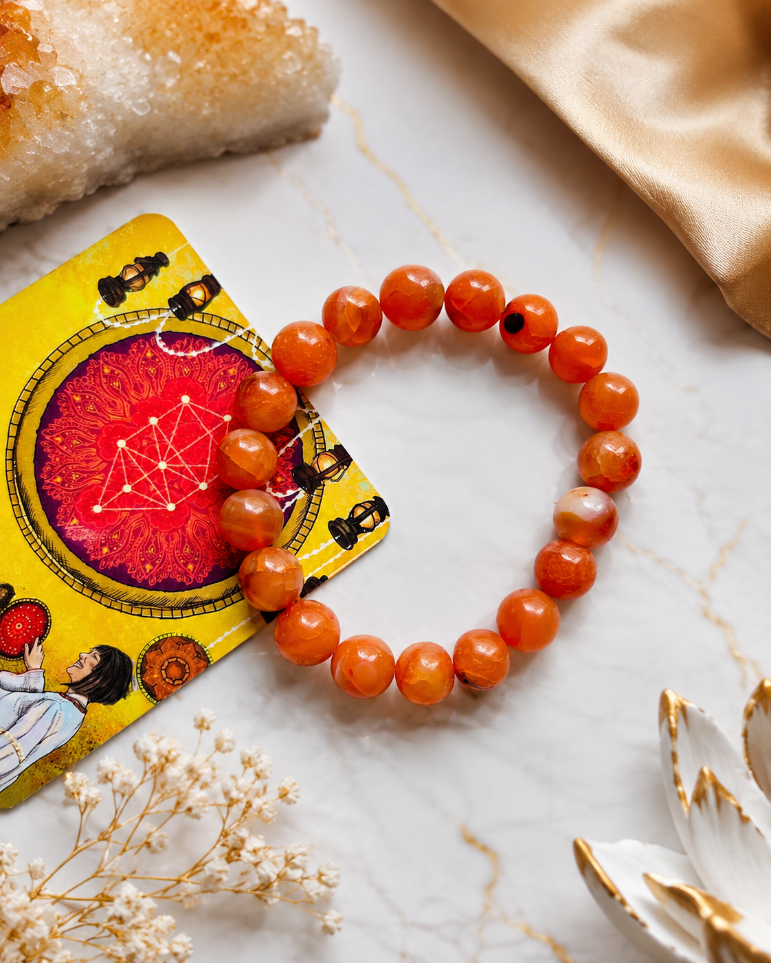 Carnelian Bracelet ( 10 mm )