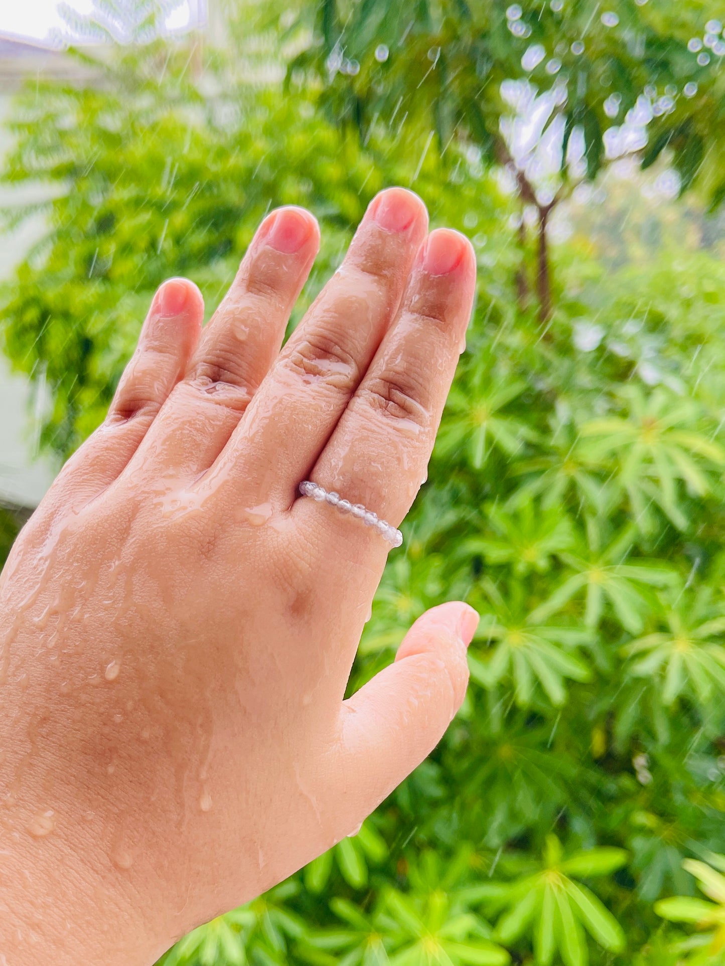 Labradorite Bead Ring