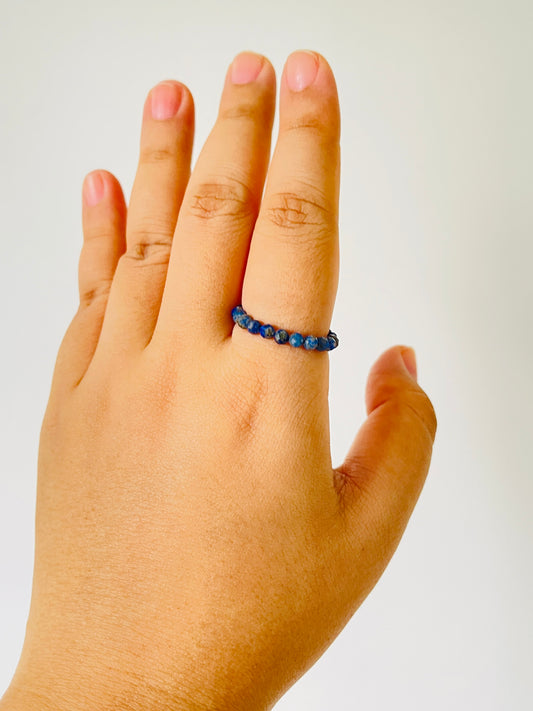 Lapis Lazuli Bead Rings