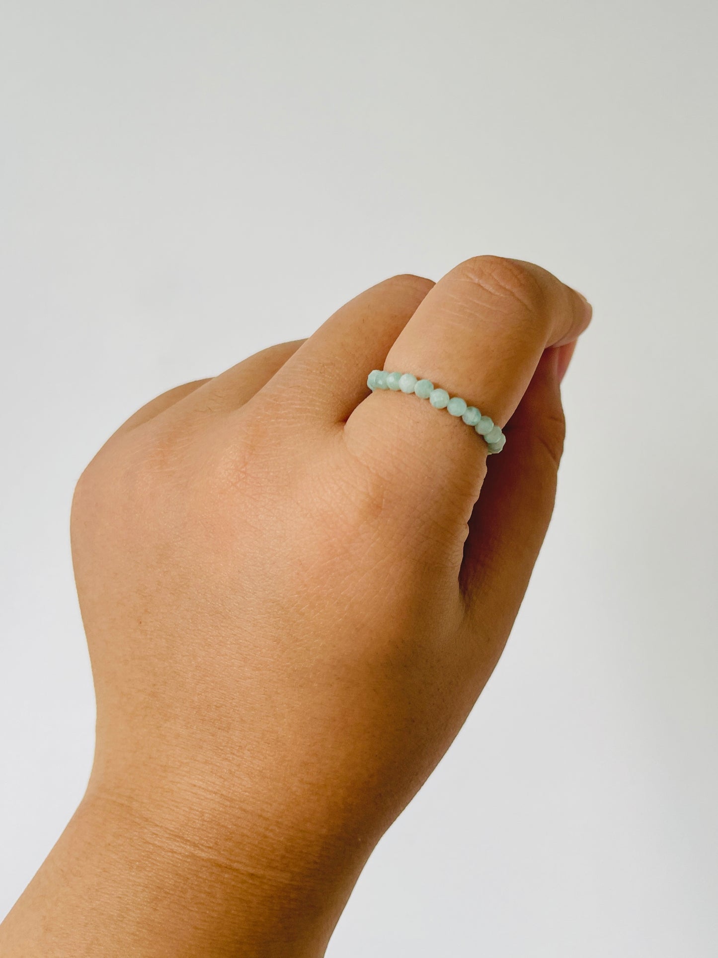 Amazonite Bead Ring