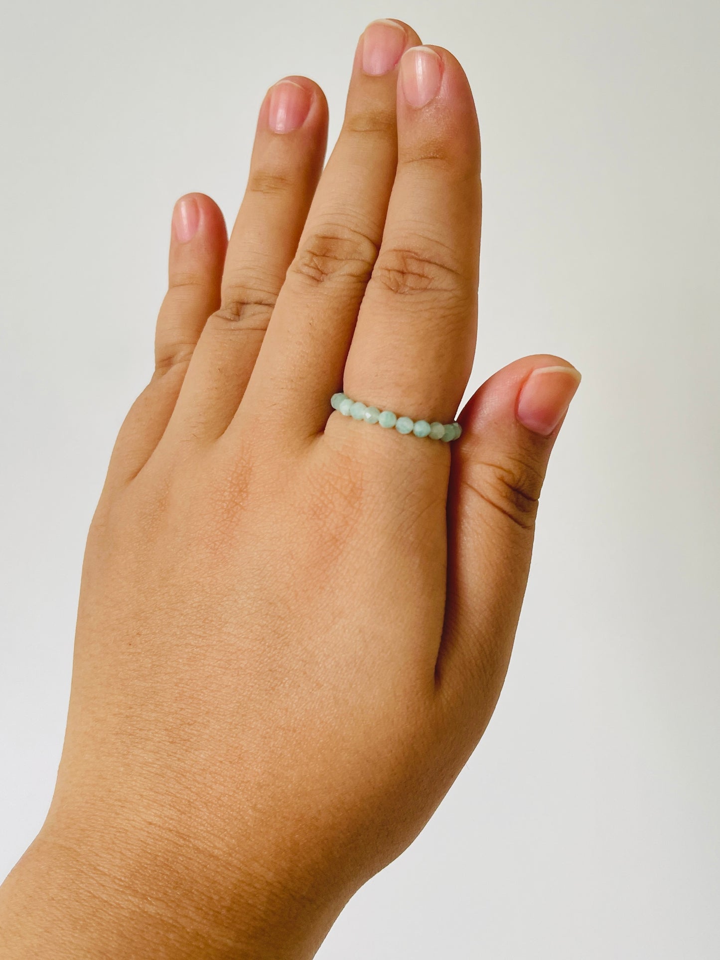 Amazonite Bead Ring