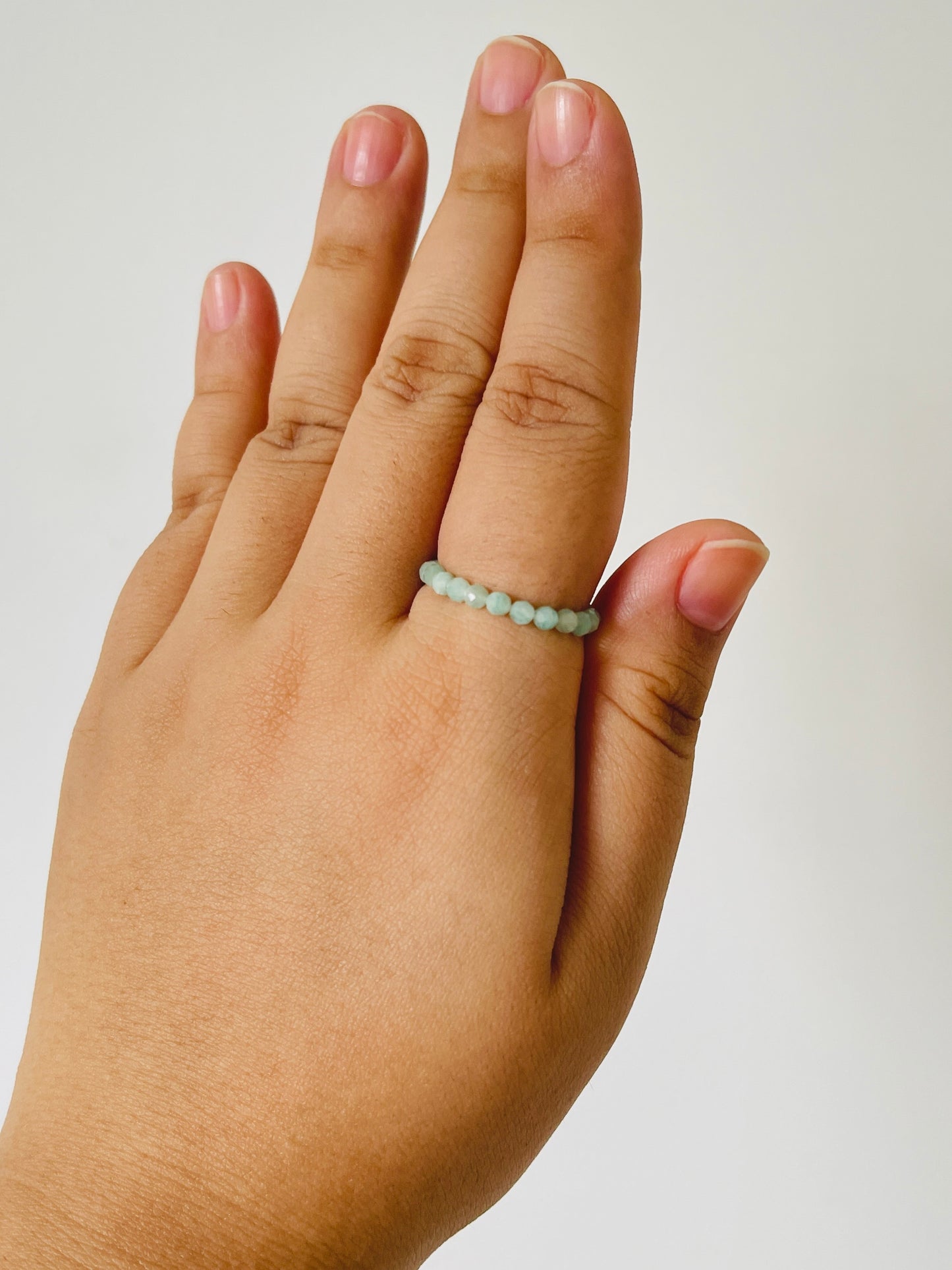 Amazonite Bead Ring