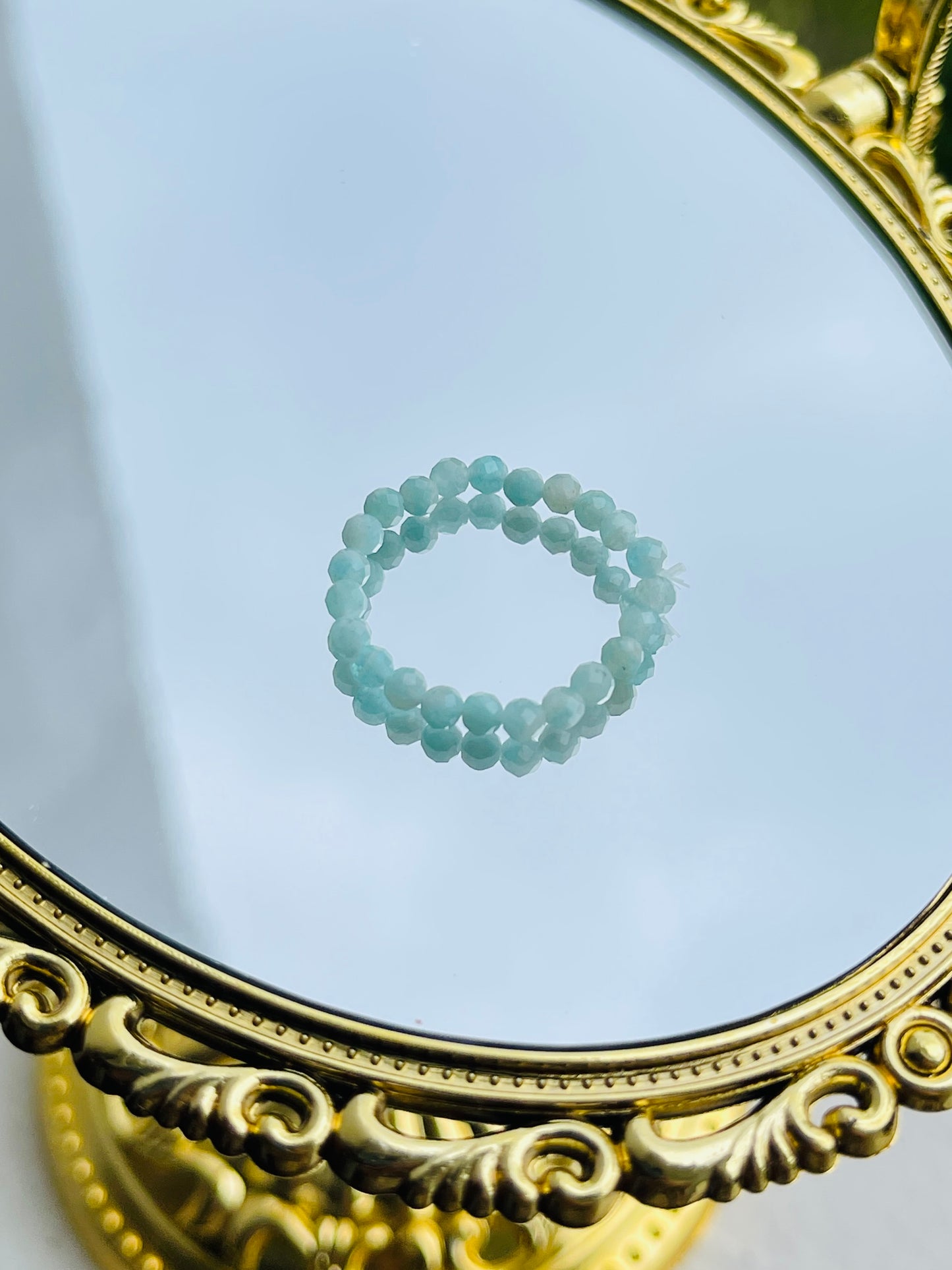 Amazonite Bead Ring