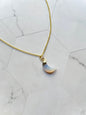 Blue Lace Agate Pendant ( With Chain )