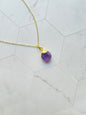 Amethyst Tumble Pendant ( With Chain )