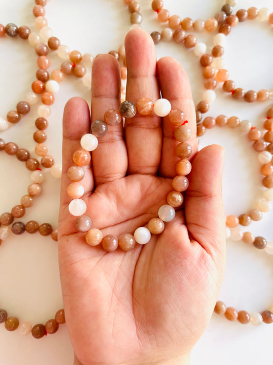 Peach Moonstone Bracelet