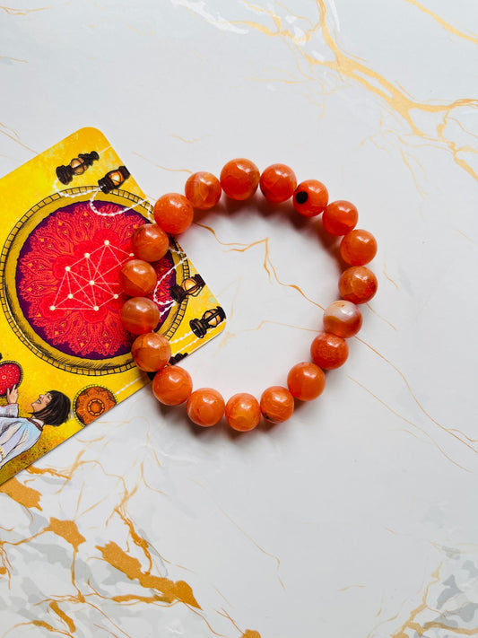 Carnelian Bracelet ( 10 mm )