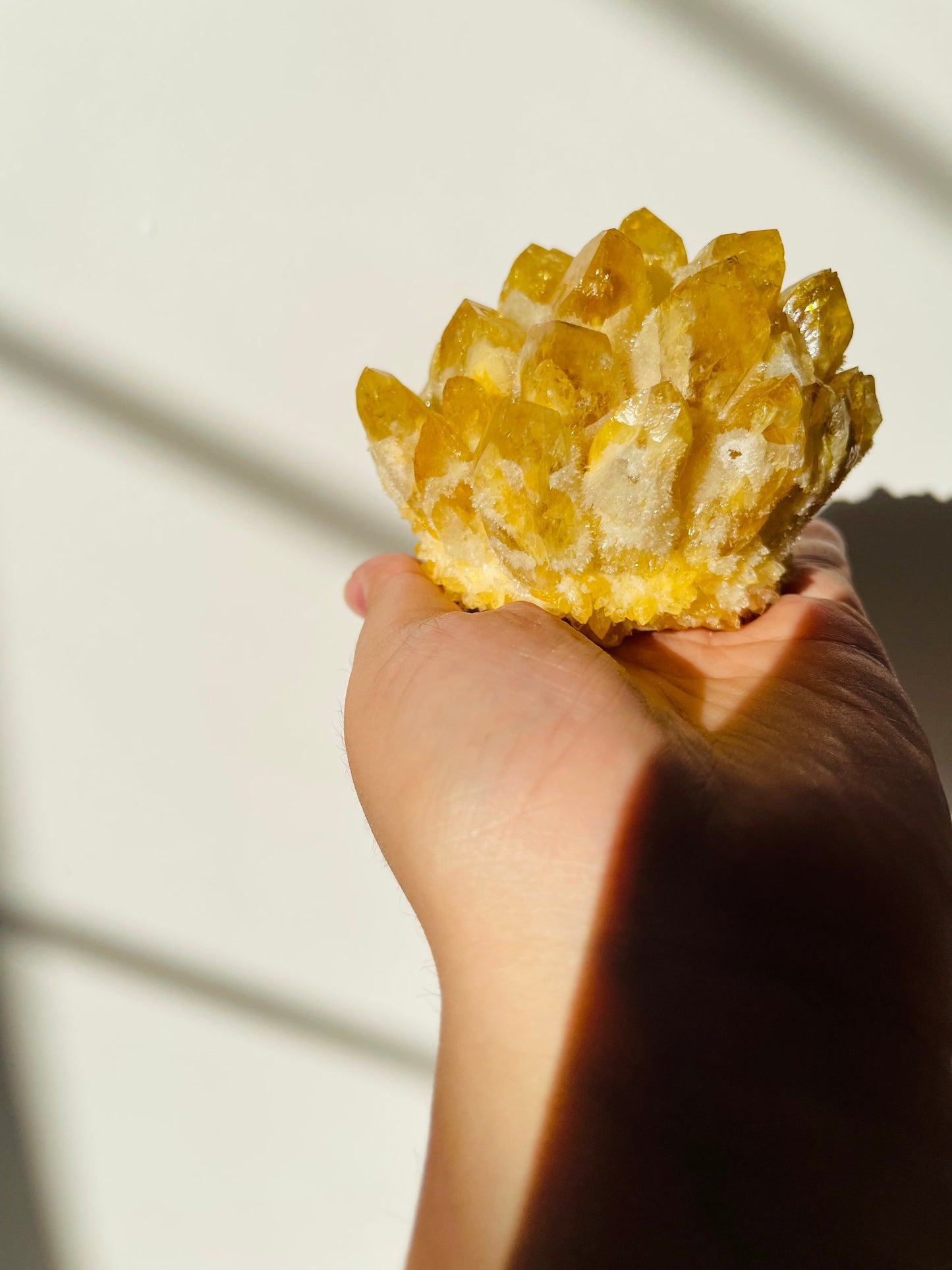 Golden Quartz Flower