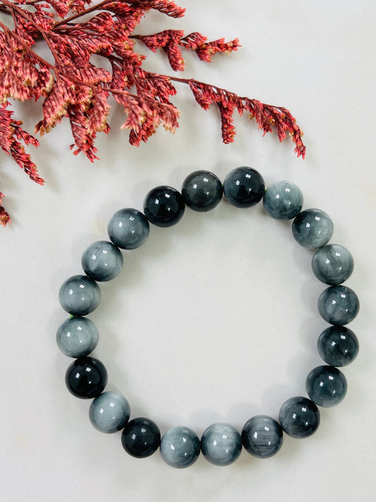 Black Cat's Eye Bracelet ( 10 MM )