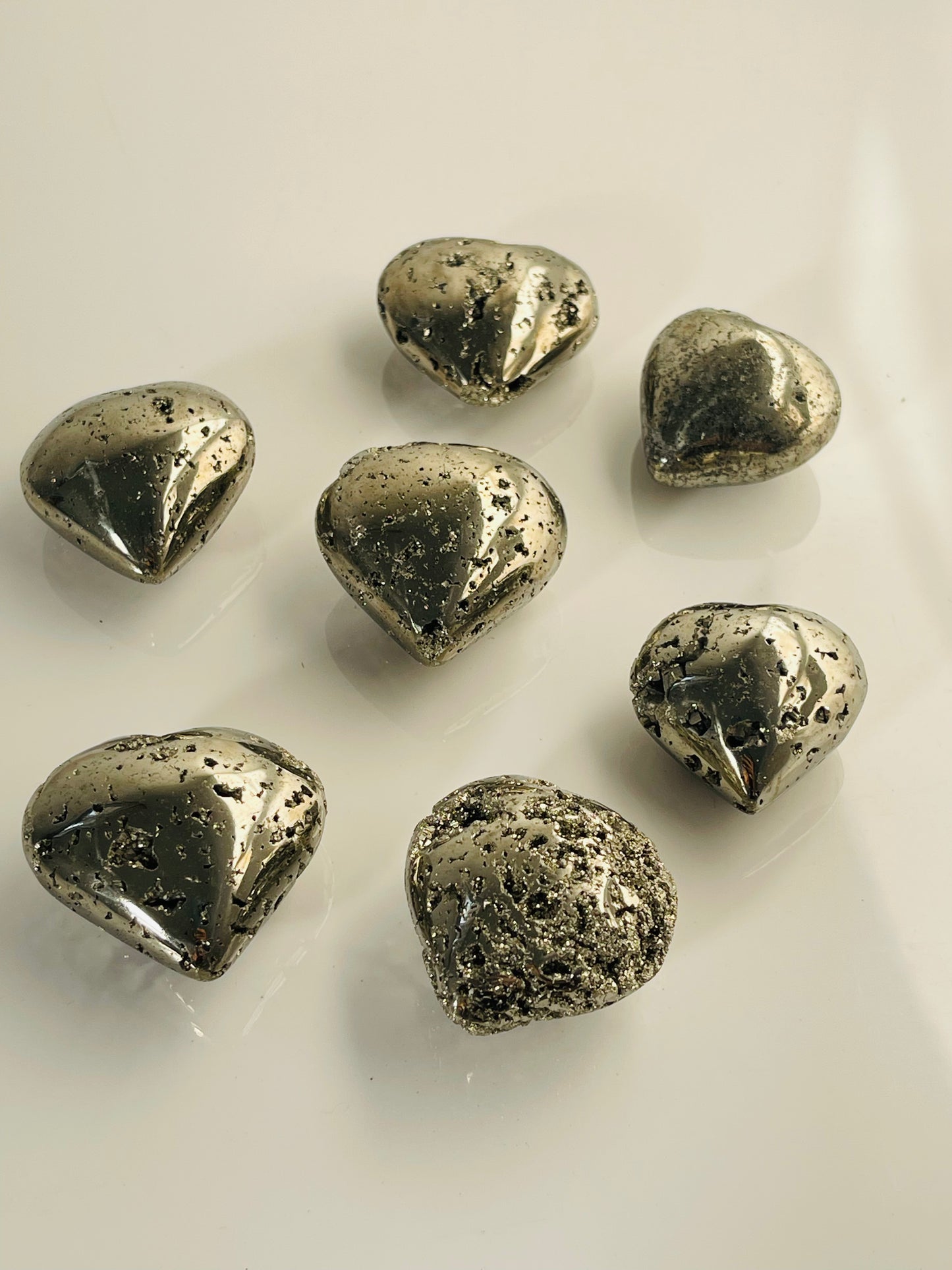 Peru Pyrite Hearts